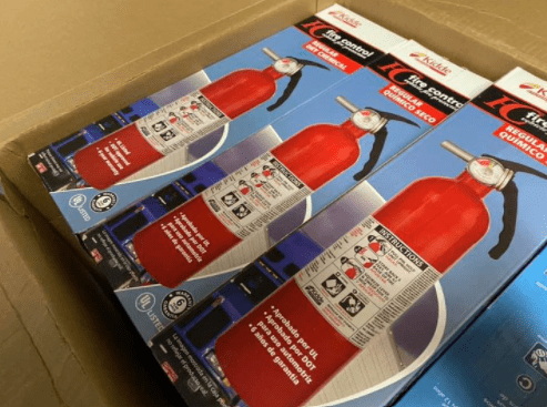 Fire Extinguishers Available
