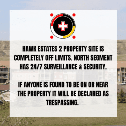 Hawk Estates 2 Property Site Off Limits