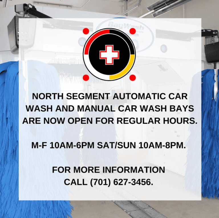Automatic Car Wash NOW OPEN North Segment