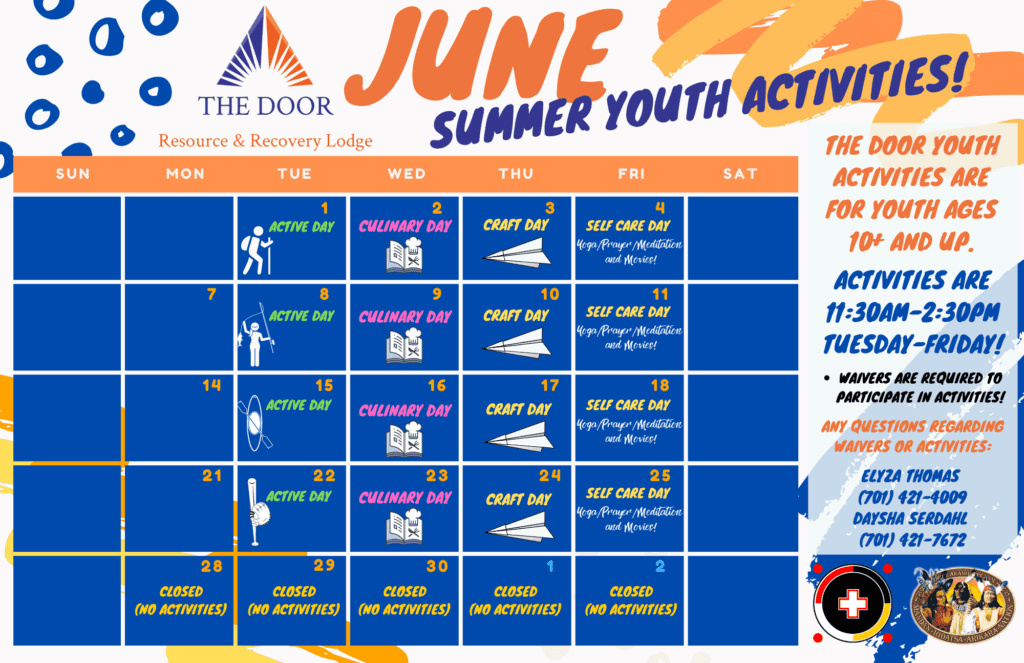 JUNE Youth Calendar